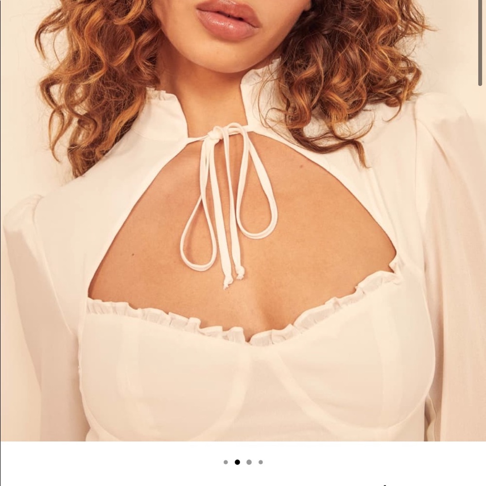 Reformation White Mini Dress - Picture 4 of 7